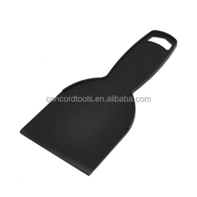 4'' Black Color Painter Plastic Scraper For Cleaning Smoothing Wall Taping Knife